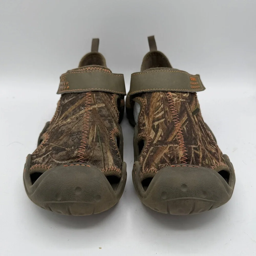 Crocs Sandals Mens 7 Swiftwater 201152 Camo Brown Water Shoe